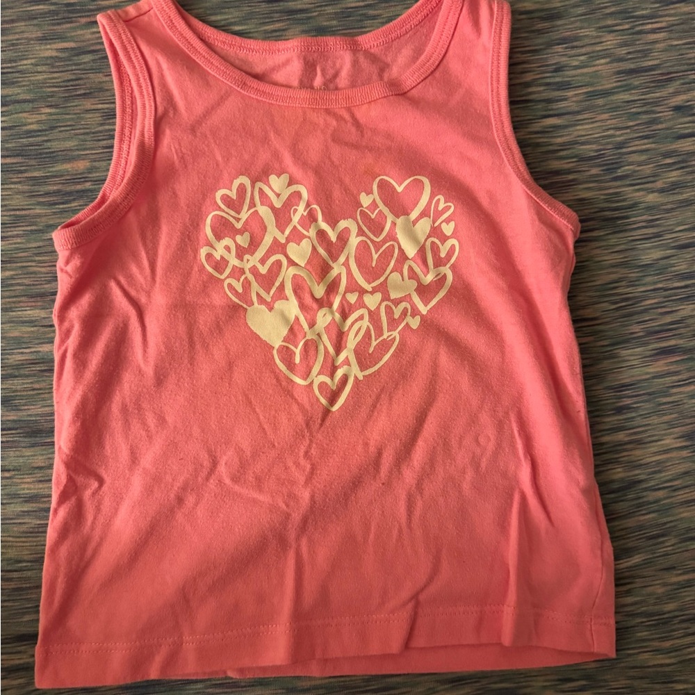 Garanimals Pink Heart Design Tank Top
